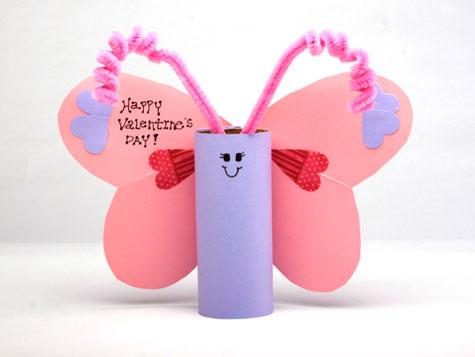 valentine butterfly craft